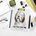 thumbnail image 7 of FMSHPON Bearded Collie Dog Clipboard Hardboard Wood Nursing Clip Board and Pull for Standard A4 Letter 13x9 inches, 7 of 7