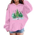 thumbnail image 1 of Sudadera con capucha para niñas y niños, sudadera de manga larga con cuello redondo y estampado de moda, jersey con bolsillo, sudadera de poliéster para niñas, 1 of 8