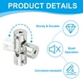 thumbnail image 3 of Uxcell Rotatable Universal Steering Shaft 3mm to 3.2mm Inner Dia U Joint Shaft Coupling U Joints Coupler Connector 4 Pcs, 3 of 7
