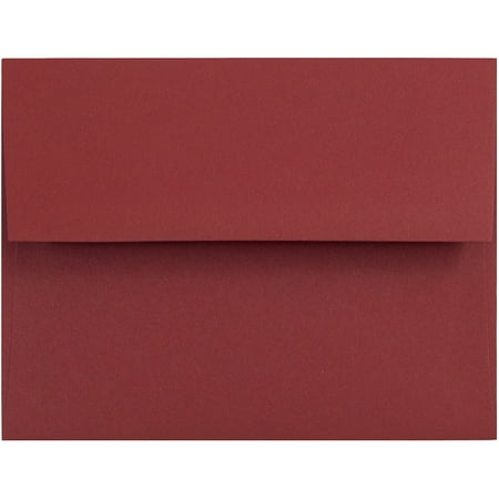 UPC: 0609722706711 | JAM A2 Envelopes  4 3/8 x 5 3/4  Dark Red  25/Pack