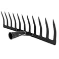 thumbnail image 4 of FRCOLOR Gardening Rake Black Iron Garden Rake for Strong Construction and Deep Digging in the Garden 1 Pc,17.52"X4.33"X3.94", 4 of 4
