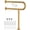 Gold, variant on Toilet Grab Bar with Leg 24x28 Inch,  Chrome Knurled Toilet Support Bar with Toilet Paper Holder, Stainless Steel Wall & Floor Mounted Bathroom Support Rail for Seniors Elderly Disabled Pregnant