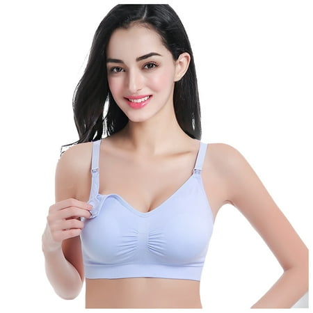 

HGWXX7 Maternity Clothing Womens Maternity Pregnant Wirefree Nursing Bra Breastfeeding Underwear