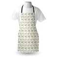 thumbnail image 4 of Tropical Apron, Graphic Tropical Palm Trees Pattern with Exotic Tahiti Nature Rainforest Island, Unisex Kitchen Bib with Adjustable Neck for Cooking Gardening, Adult Size, Multicolor, by Ambesonne, 4 of 4