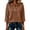 Coffee&06#0605A, variant on Garbnen Polo Shirt Women Raglan Collared Henley Womens Tops 3/4 Sleeve Solid Color Casual Lightweight Fashion Work Golf Shirt Women White M