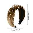 thumbnail image 5 of Weikingp Hair Accessories for Women Knotted Nail Pearl Headband Retro Middle Knot Velvet Headband Hair Accessory Hair Accessories for Girls Hair Bows for Women Headbands for Women (Clearance), 5 of 6