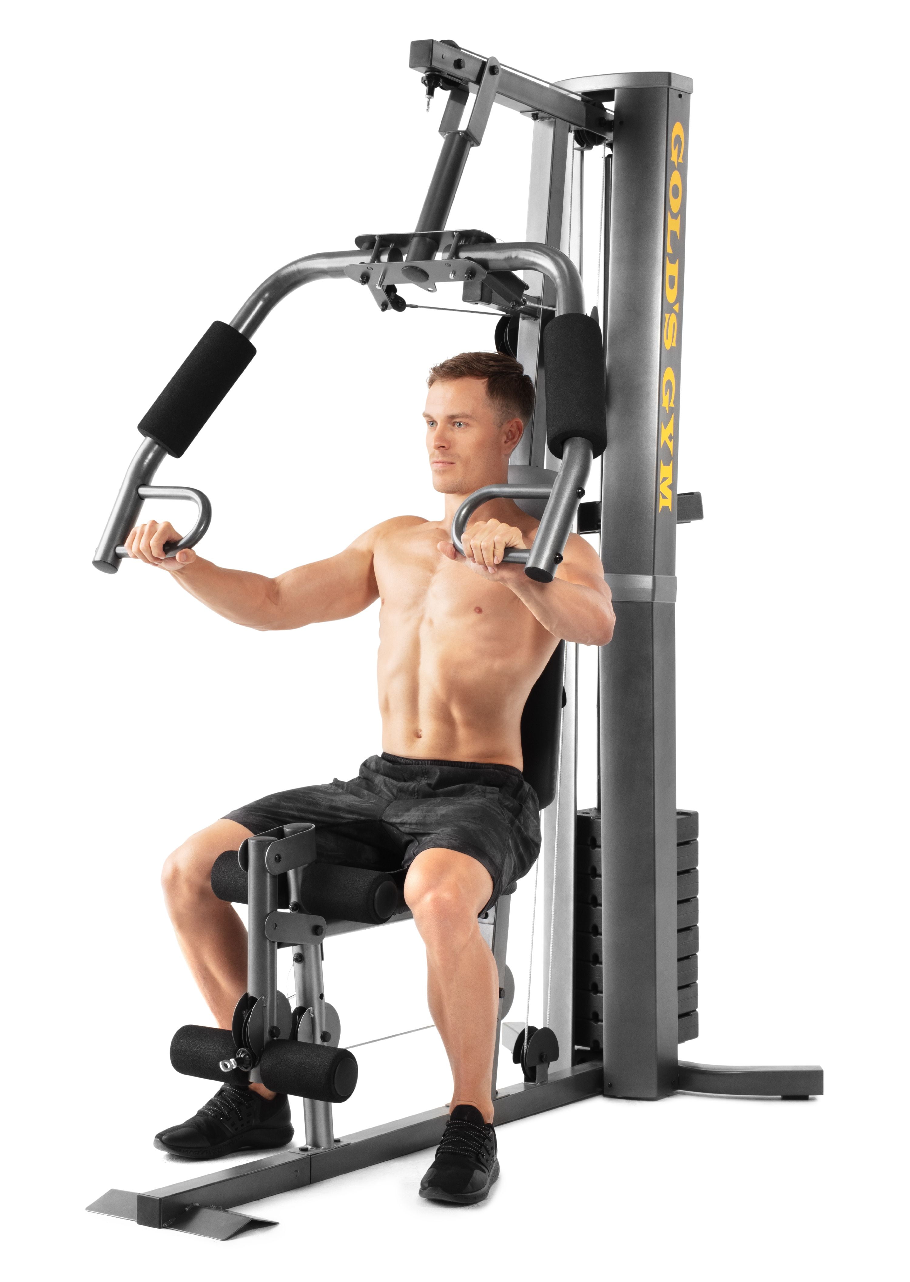 Gold's Gym XRS 50 Home Gym with up to 280 lbs of Resistance - High and Low  Pulley System for Total Body Workout - Walmart.com