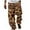 A-Brown1191, variant on Men's Bohemian Print Harem Pants Elastic-Waist Casual Beach Loose-Fit Trousers