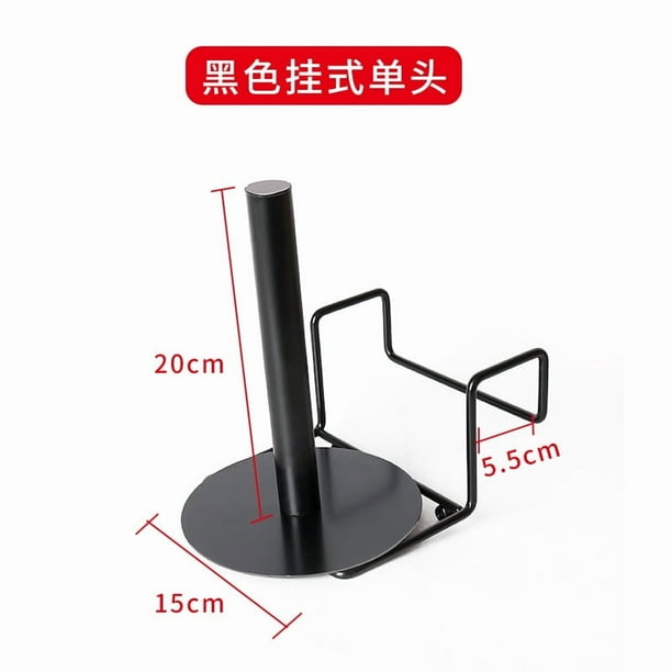 Portabolsas de plástico para supermercado: soporte de pared para bolsas de plástico. Dispensador de rollos compacto para supermercados y comercios.