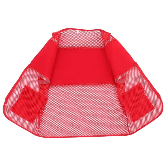 FELTECHELECTR Red Construction Vest For Men And Women 1Pcs 28.3X22.6X0.2In