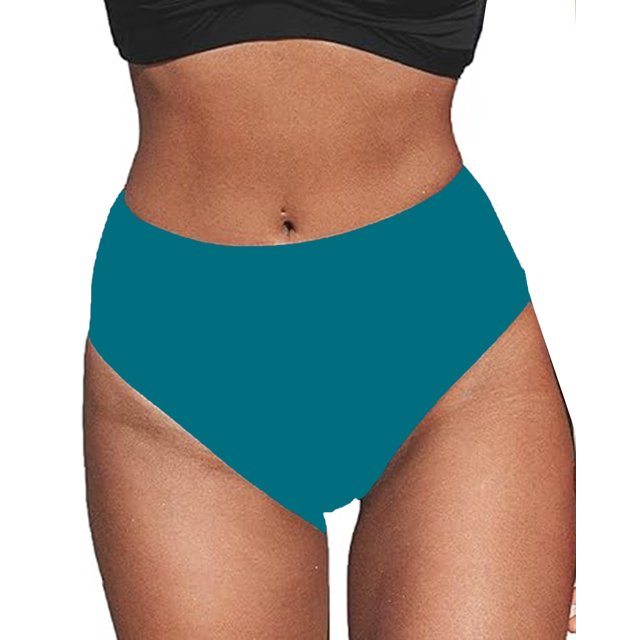 Charmo Bas de Bikini Unis pour Femmes Contrôle du Ventre Tankini Taille Haute Shorts de Bain