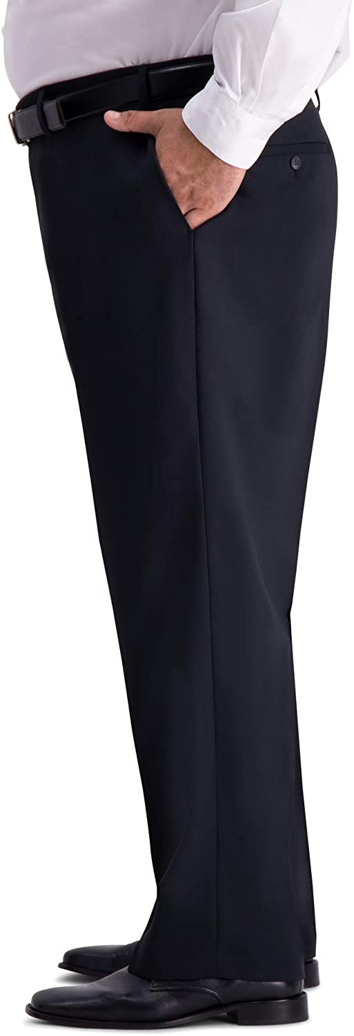 Haggar Men's Big and Tall B&T Active Series Stretch Classic Fit Suit Separate Pant, Black, 46Wx30L - image 2 of 3