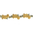 thumbnail image 2 of 1.75" Embroidered Floral Yellow with Silver Metallic by Yard (Yellow), 2 of 3