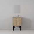 thumbnail image 5 of Lancy 24 in W Rustic Acacia Bath Vanity, Cultured Marble Top, Faucet Set and 18 in Mirror, 5 of 9