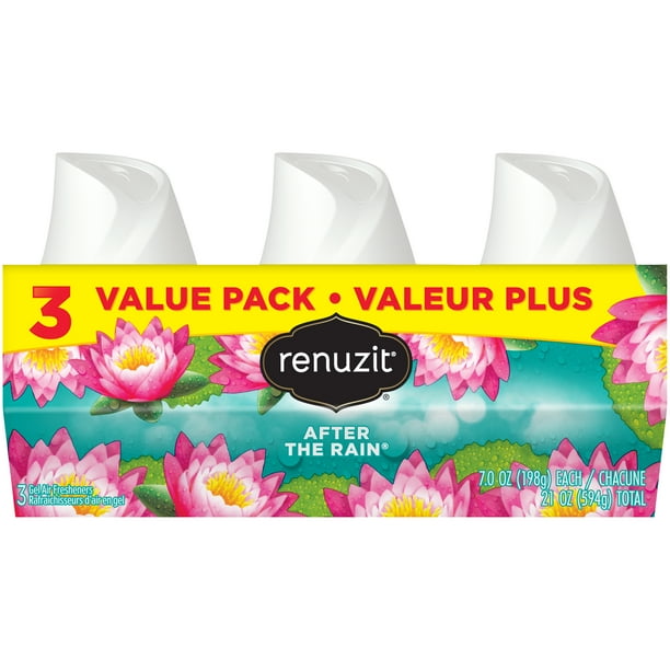 Renuzit Gel Air Freshener, After the Rain, 7 Ounce, 3 Count Walmart