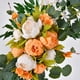 thumbnail image 5 of Kit de flores artificiales Wosthever guirnaldas peonía realista decoración de pared Naranja 80cm, 5 of 6