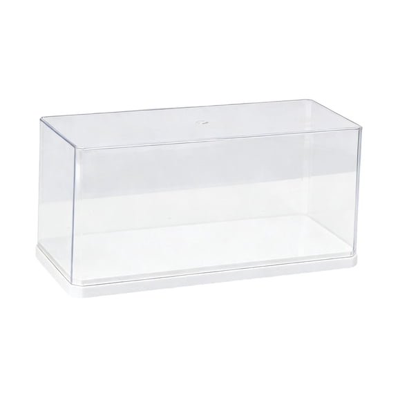 LeeQinersw 1:24 Clear Acrylic Display Case Collectibles Case Protection for Collectible white