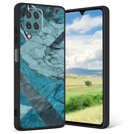 Compatible with Samsung Galaxy A42 Phone Case, Marble-Custom61 Case Men Women, Flexible Silicone Shockproof Case for Samsung Galaxy A42