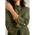 thumbnail image 2 of Jessica London Women's Plus Size Knit Crepe Winged Collar Set, 2 of 4