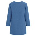 thumbnail image 4 of Tiijoy Girls Long Cardigan Coat Fuzzy Open Front Sweater Fall Winter Outerwear, Blue, Sizes 5-14, 4 of 5