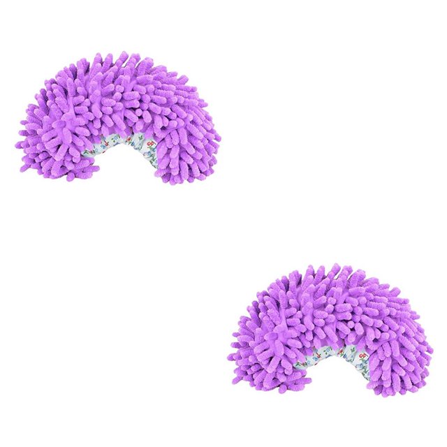 Advancent Single Mops Slipper Nonslip Absorption Dirt Cloth Flexible Household Cleaning Lazy Hair Shoe Hands-free Soft uno 2Conjunto
