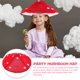 thumbnail image 4 of KAKOWELY 3 piezas de sombrero de hongo rojo, divertido sombrero de cosplay para niños, accesorio para disfraz de fiesta, 4 of 5