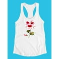 thumbnail image 3 of Colorful Geranium Racerback Tank Women -Image by Shutterstock, Female Large, 3 of 4