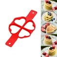 thumbnail image 4 of YFTDEF Multi-functional Omelette Maker, Silicone Cooking Mold, 4 Hole Pancake Shaper, Perfect for Breakfast, Easy to Clean, Ideal for Family Meals and Outdoor Picnics, 4 of 4