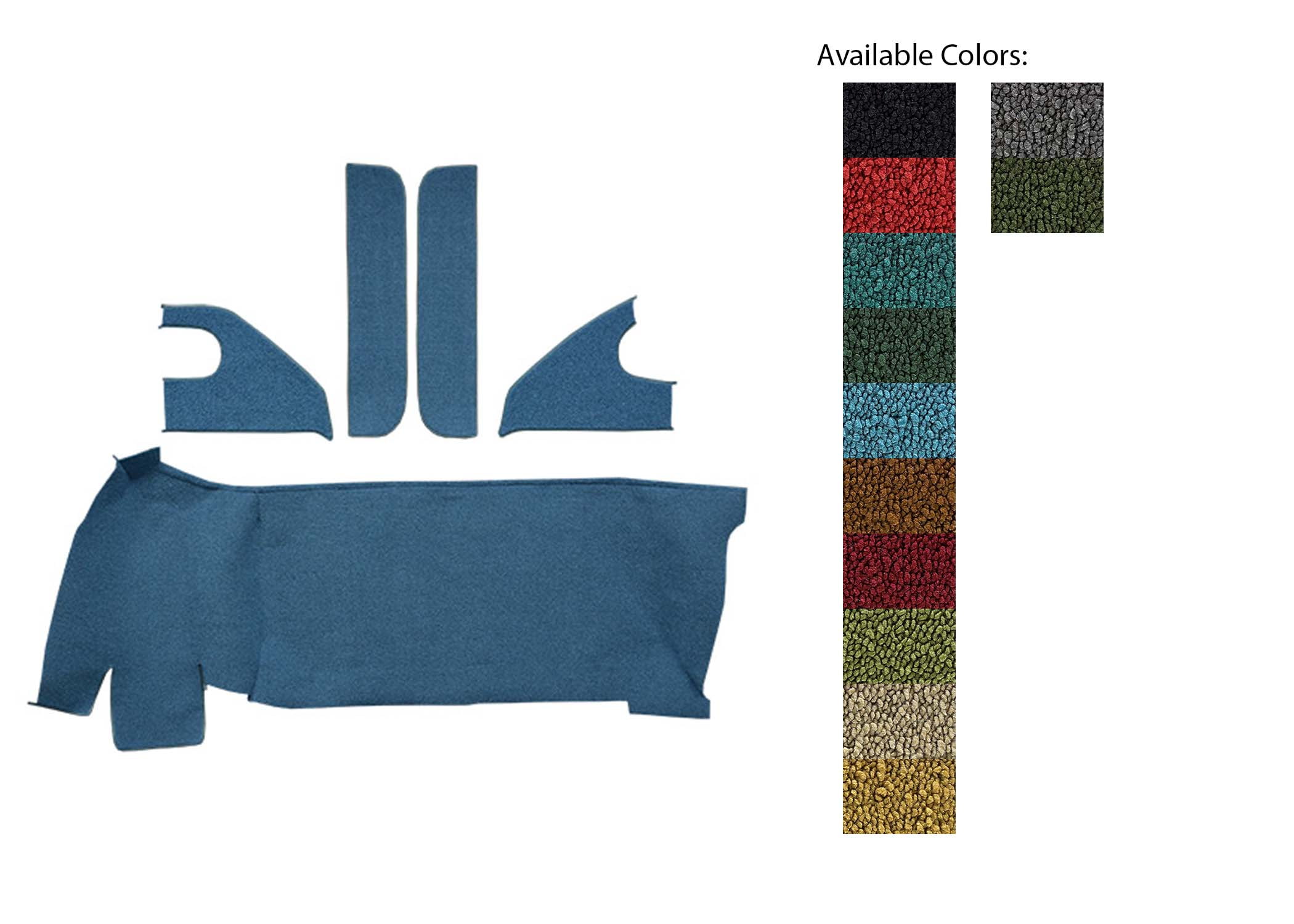 19671972 Chevrolet C10 Pickup Gas Tank Door & Kick Panels 05 Aqua Loop