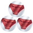thumbnail image 1 of TrowBridge-bragas de satén de seda para mujer, ropa interior transpirable sin costuras, lencería fina y acogedora, 3 unids/set, 1 of 4