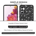 thumbnail image 6 of Compatible with Samsung S24 FE Case Glitter Shockproof, Samsung Galaxy S24 FE Phone Case Bling Sparkly TPU and PC Silicone Shiny Girl Women Thin Protective Cover (Black), 6 of 14