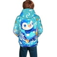 thumbnail image 2 of Piplup Youth Cartoon Hoodie Fashion Long Sleeve Kids Pullover Coat Casual Hoody Hooded Sweatshirts for Boys Girls, 2 of 8