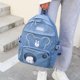thumbnail image 1 of Mochila para niños Mochila grande para estudiantes Mochila de moda con cremallera de animal lindo (azul), 1 of 6