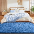 thumbnail image 3 of Jakolive Super Soft Haze Blue Rug, 5x7 ,Anti-Skid Plush Floor Carpet Designed for Bedroom, Living Room. Durable, Cozy Underfoot, and Perfect for Adding a Touch of Sweet Style to Bedrooms, 3 of 7