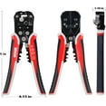 thumbnail image 3 of WGGE WG-014 Self-Adjusting Insulation Wire Stripper. For stripping wire from AWG 3 in 1 Automatic Wire Stripping Tool/Cutting Pliers Tool, Automatic Strippers with Cutters & Crimper 8", 3 of 7