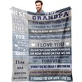 thumbnail image 1 of LHSHID Grandpa Gifts Blanket Fathers Day Grandpa Gifts Gifts for Grandpa Grandpa Birthday Gifts Great Grandfather Gifts Best Gifts for Grandparents from Grandkids 50"x60", 1 of 7