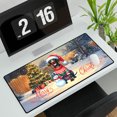 thumbnail image 3 of Merry Christmas Woofmas Xmas Noel German Shorthaired Pointer Santa Snowman Desk Mat Full Keyboard Mouse Pad GSP Lover Dog Gift Large Mousepad - 13016, 3 of 5