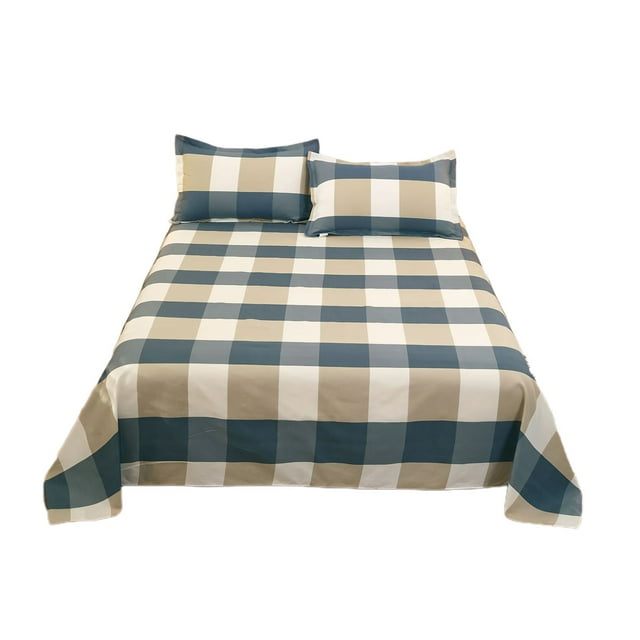 Eoozwa 3PCS Bedding Set All Season Microfiber Comforter with Pillow Cases Shrinkage Fade Resistant Easy Care Home Textile Set