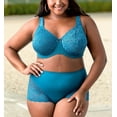 thumbnail image 4 of Women's Elila 3311 Cheeky Stretch Lace Panties (Teal 3X), 4 of 5
