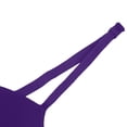 thumbnail image 6 of Nfurl Built in Bra Tank Tops for Women Fitted V Neck Molded Cup Cami Tank Tops Fitted Comfy Sleeveless Shirts Casual Going Out Purple,S, 6 of 6