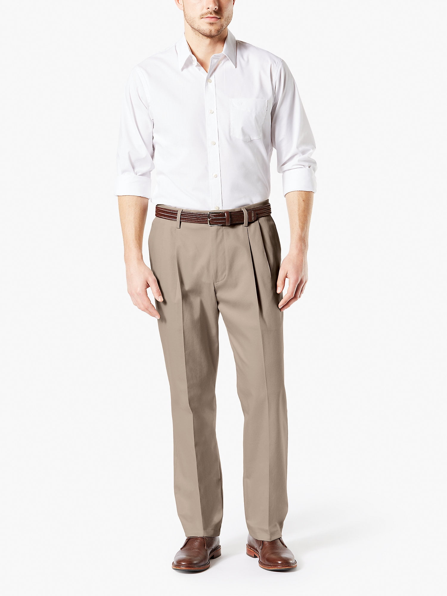 Buy Dockers Men's Big & Tall Pleated Classic Fit Signature Khaki Lux