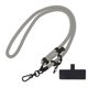 thumbnail image 1 of Teléfono Cordón Universal Bandolera Poliéster Ajustable Cuello Cordón Muñeca Cordón con Cordón Parche para Inteligente Teléfono Nuevo Claro Gris 1 Paquete, 1 of 4