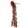 thumbnail image 4 of Wall Hanging Vine Valentine's Day Wedding Plastic Red Silk Flower, 4 of 7