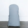 thumbnail image 3 of BalsaCircle 10 Dusty Blue Solid Polyester Banquet Chair Covers Slipcovers Linens, 3 of 8