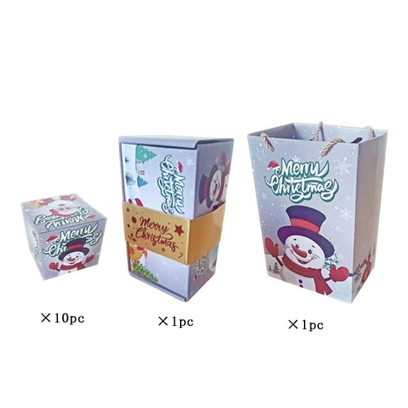 Uutvery 10 Pcs Christmas Surprise Box Set with Confetti, Bouncing Pop-Up Explosion Collection, Birthday Party and Event Gift, Holiday Festive Package