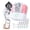 Pink, variant on Mini Printer, Thermal Inkless Sticker Maker with 10 Rolls Printing Paper, Pocket Printpod for Phone, Impresora Portátil for Notes, DIY, Compatible with iOS & Android