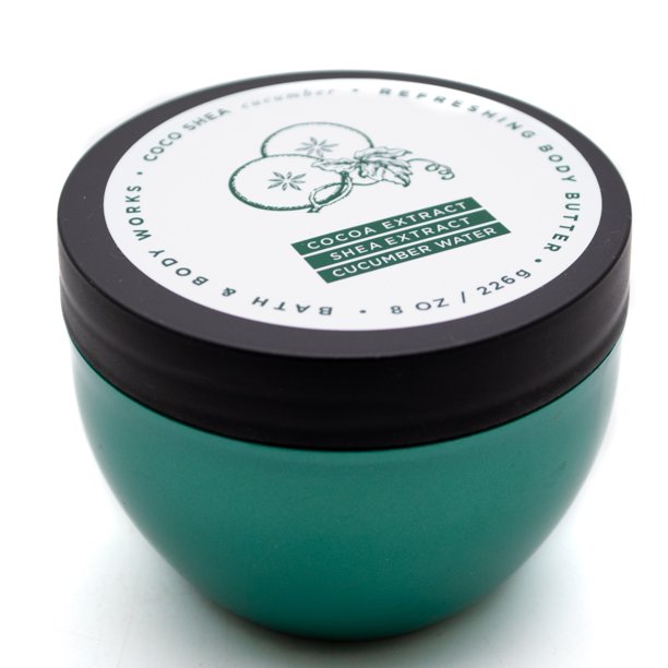 Bath & Body Works Coco Shea Cucumber Refreshing Body Butter 8 oz