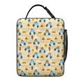 thumbnail image 4 of Police and Bear Beige Pattern Insulated Lunch Bag for Men Women,Waterproof Lunch Box for Work,Picnic or Travel,Thermal Insulation,10.63x9.06x3.54 Inches, 4 of 4