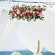 thumbnail image 5 of Arco floral artificial para bodas, plantas falsas para ceremonias y fiestas. Rosa, 5 of 9