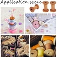 thumbnail image 6 of 20pcs 1.4x2 Inch Wooden Empty Spools Sienna Empty Thread Spools Large Wood Empty Bobbins Natural Wire Weaving Bobbins Wooden Bobbins for Arts Mixed Color DIY, 6 of 6